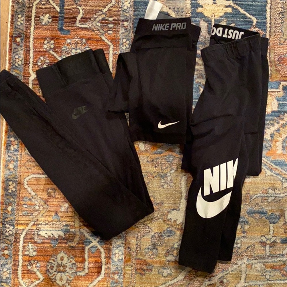 3 set of Nike workout leggings size S
